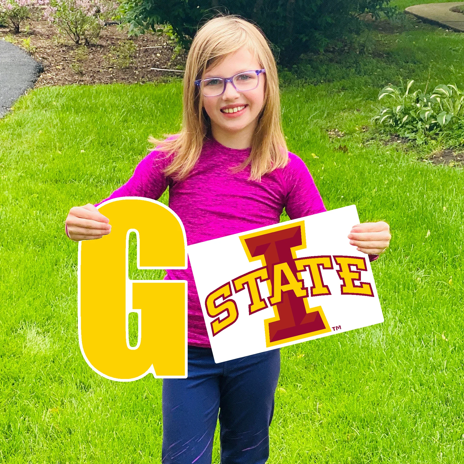 Iowa State Cyclones "2026 Logo Grad" Large Lawn Sign - Image 2