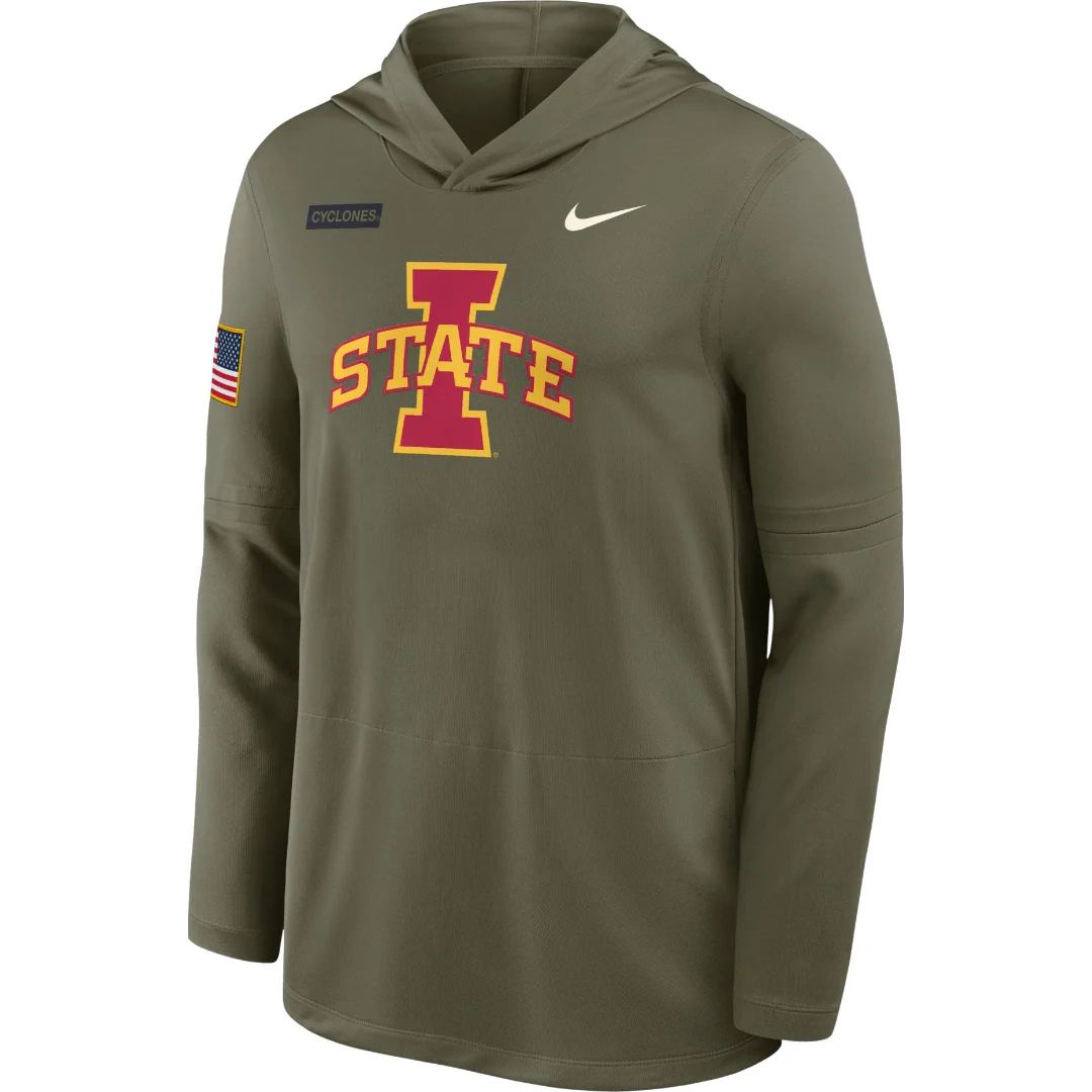 Iowa State Cyclones Dri-Fit Lightweight Hooded Long Sleeve T-Shirt