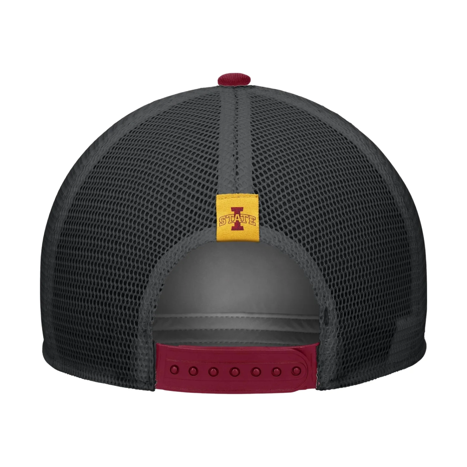 Iowa State Cyclones Hat Nike Rise Pinch Panel Meshback Red/Black Rope - Image 2