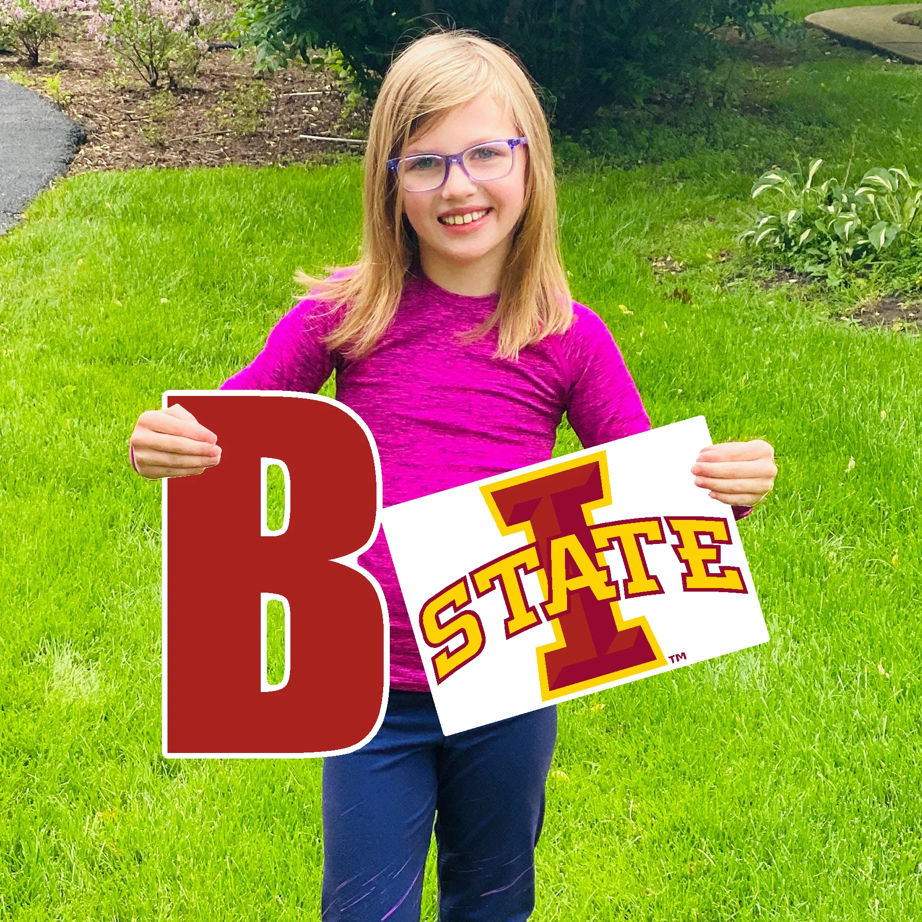 Iowa State Cyclones "Iowa State Bound" Large Lawn Sign - Image 2