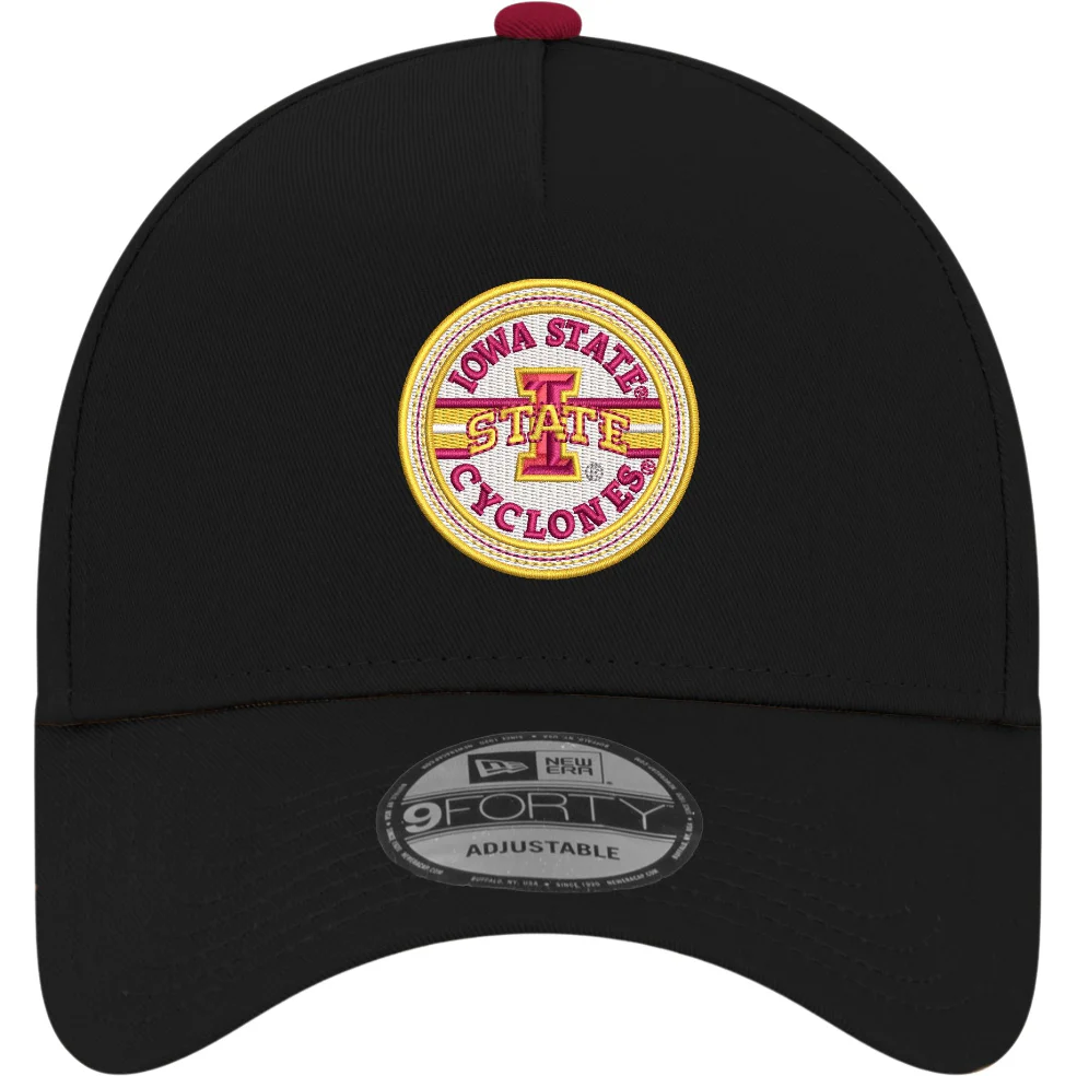 Iowa State Cyclones New Era Black Circle Logo Hat