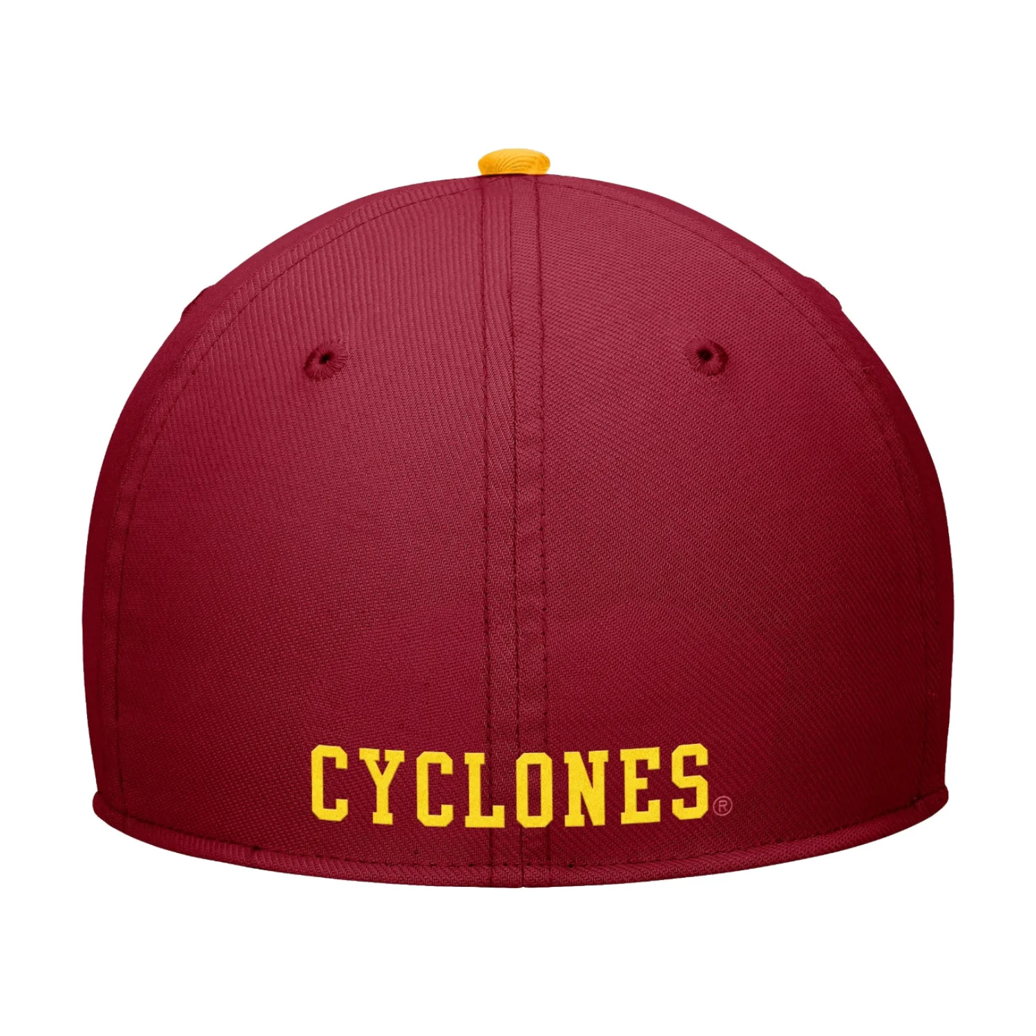 Iowa State Cyclones Vintage Red/Gold Nike Rise Swooshflex Hat - Image 2