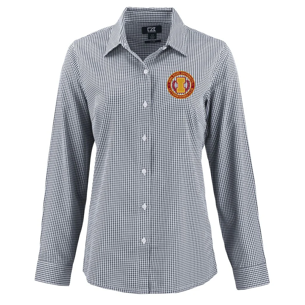 Iowa State Cyclones Women's Letterwinners Club Skyline Long-Sleeve Button Down Shirt