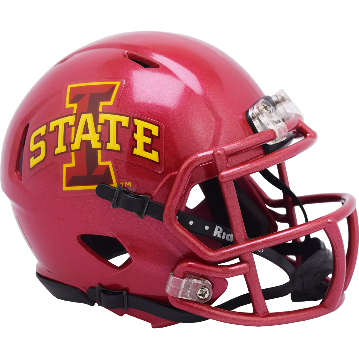 Iowa State Football Helmet Mini Red Speed