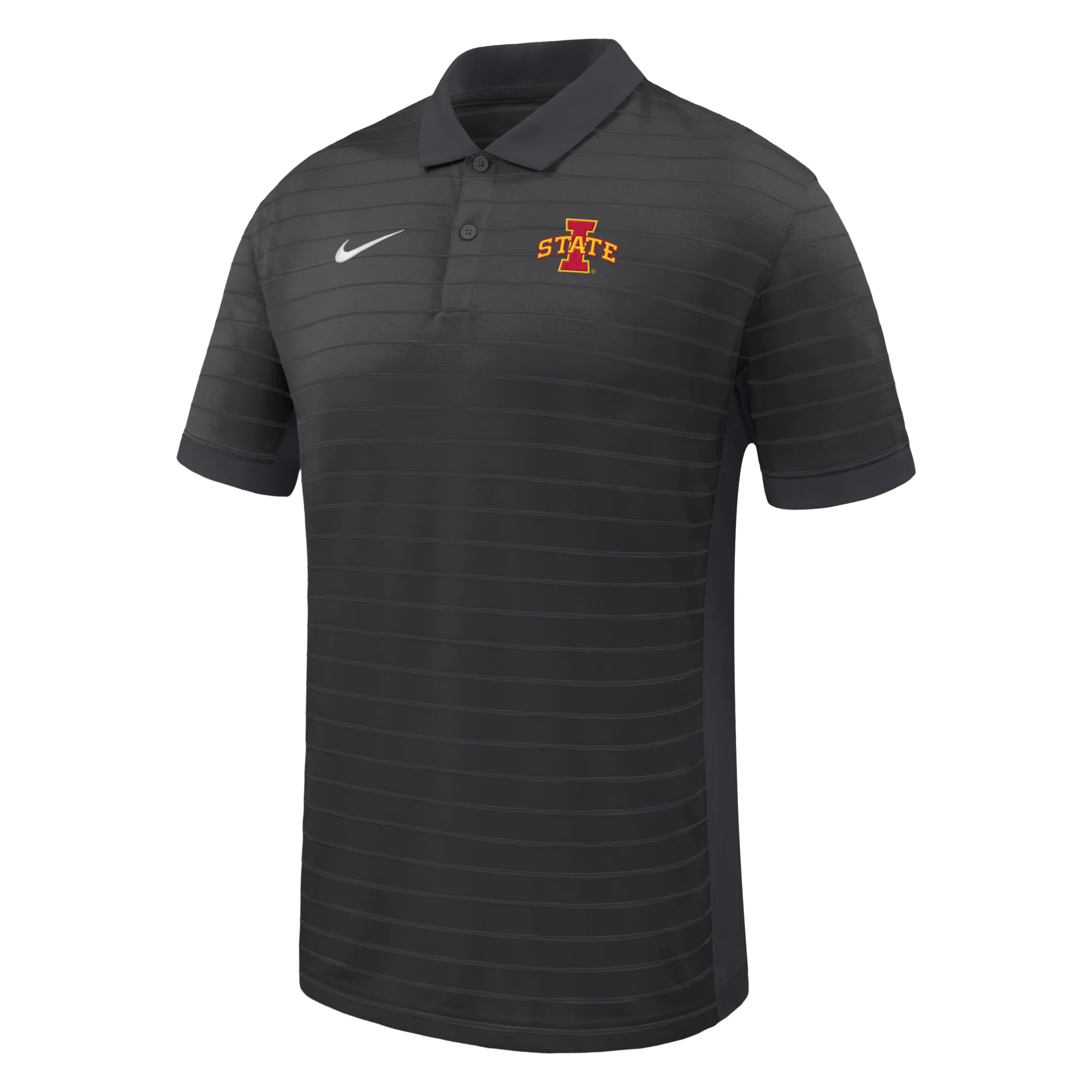 Iowa State Polo Men's Victory Nike Black Stripe